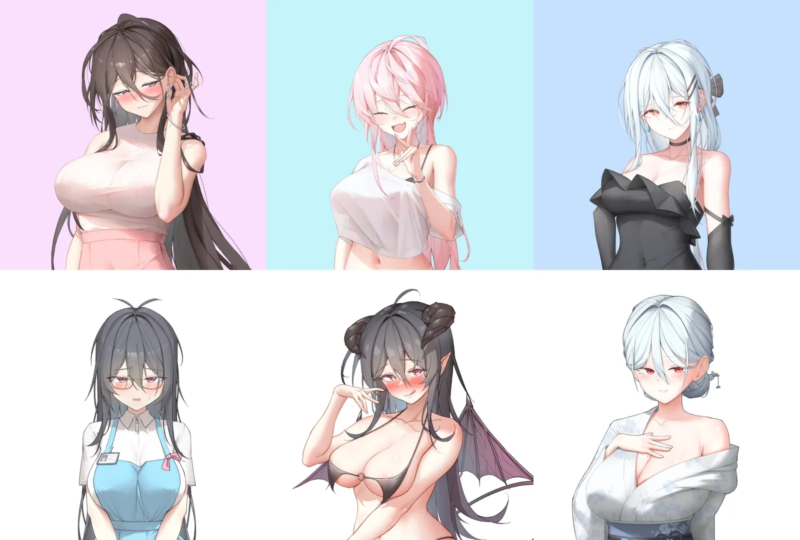 Host Club Harem collage